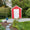 Red & White 7×7 Garden Shed