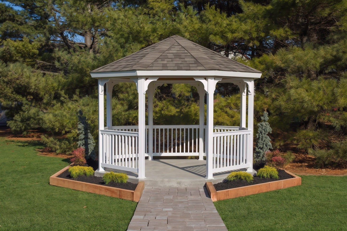 12' Vinyl Octagon Gazebo Kit