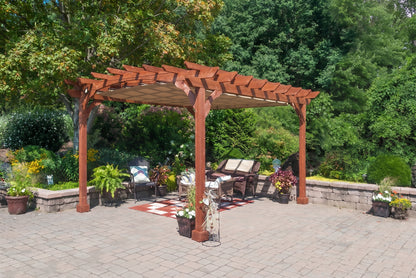 10x12 Wood Pergola Kit (Canyon Brown)
