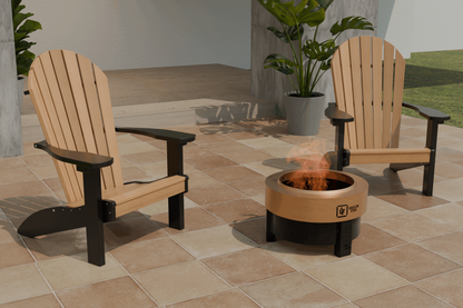 Poly Chair And Fire Pit Combo