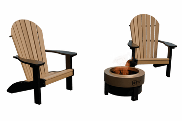 Poly Chair And Fire Pit Combo