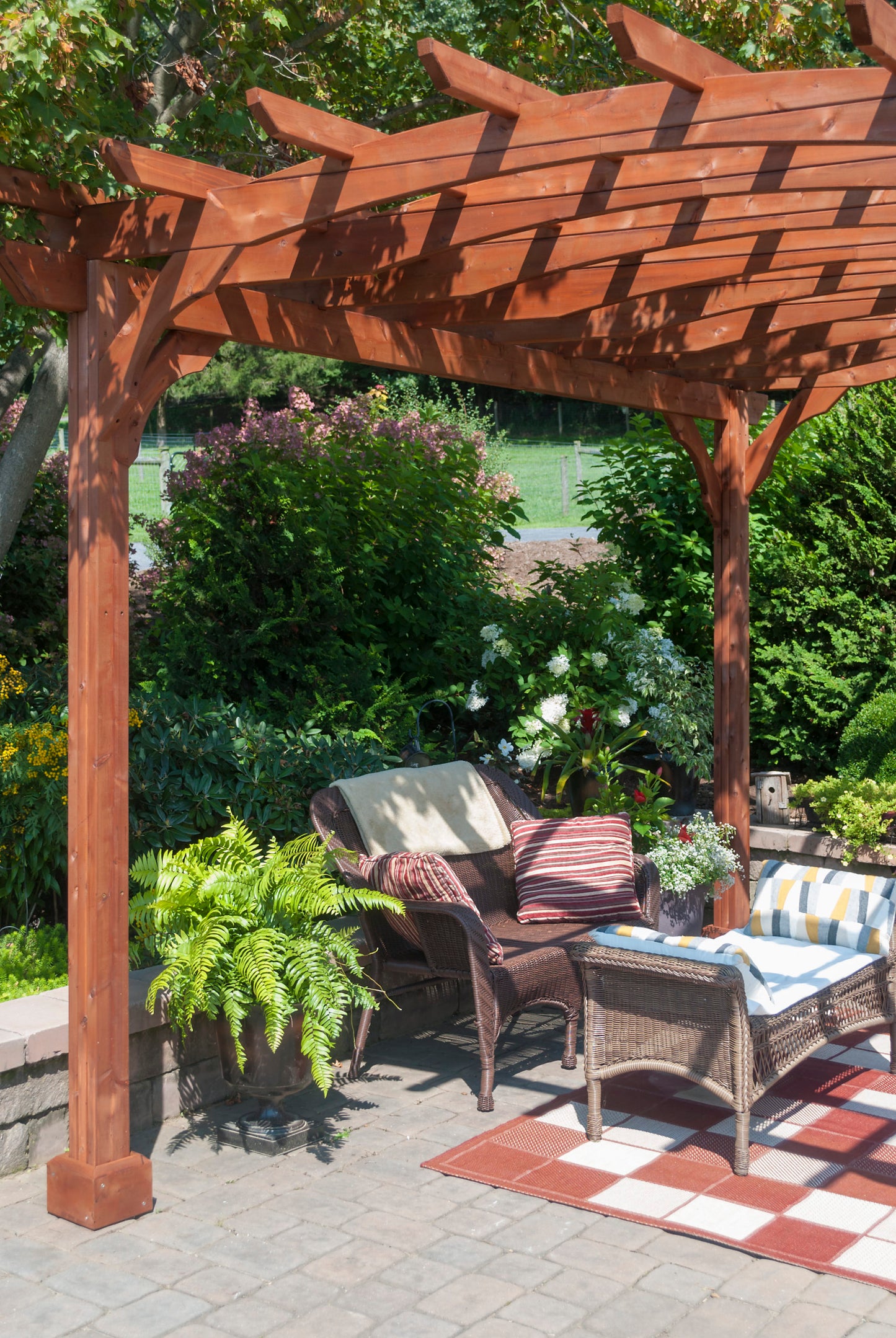 10x12 Wood Pergola Kit (Canyon Brown)