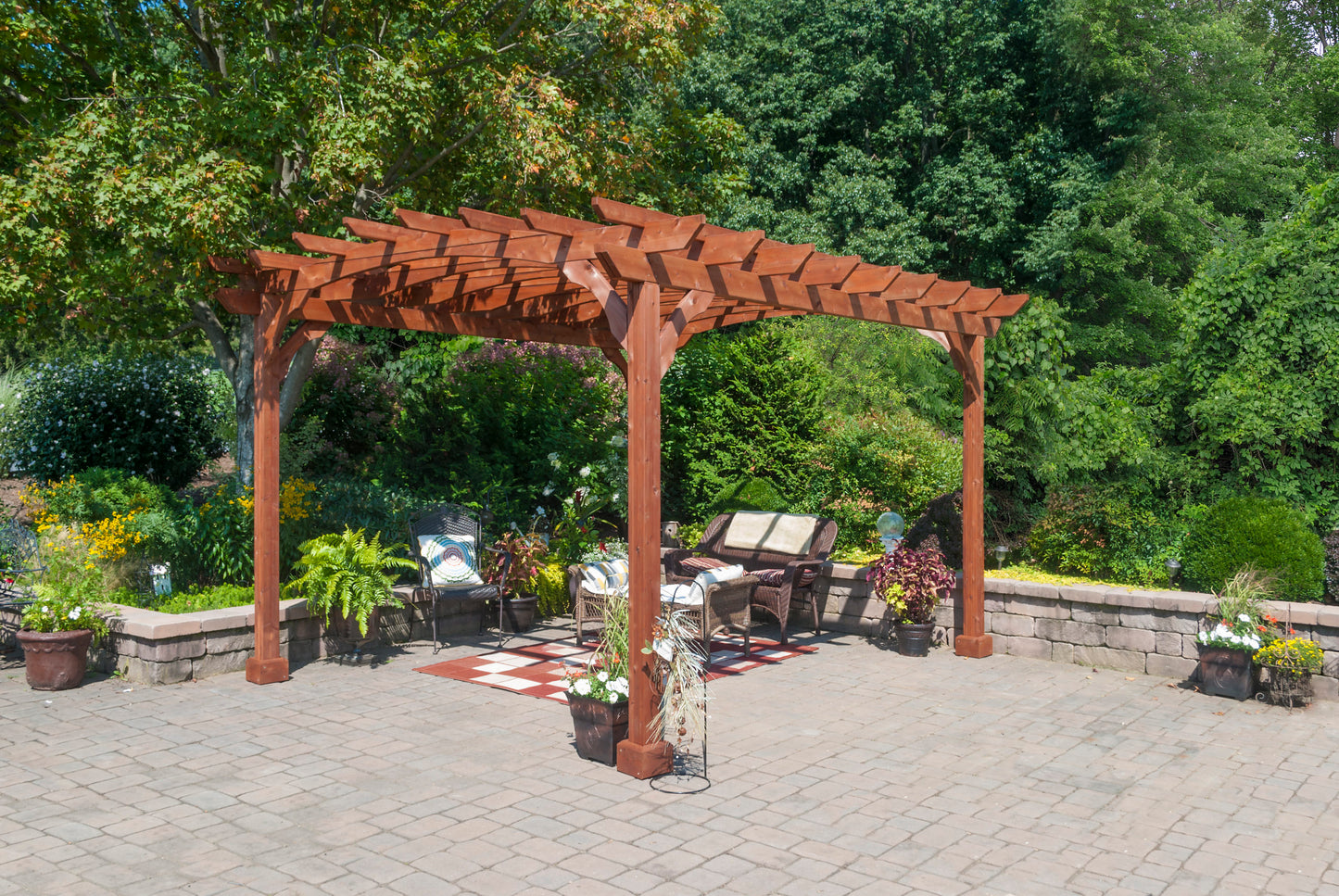 10x12 Wood Pergola Kit (Canyon Brown)
