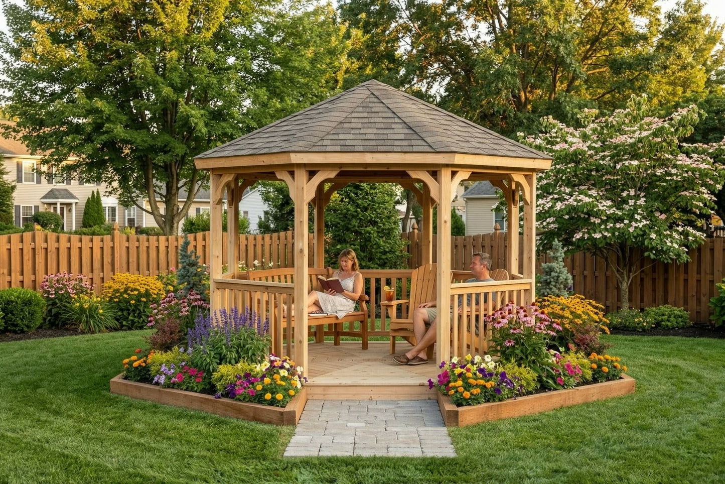 12' Wood Octagon Gazebo Kit