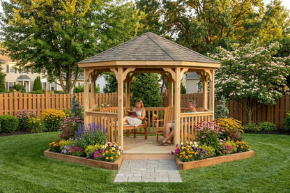 12' Wood Octagon Gazebo Kit