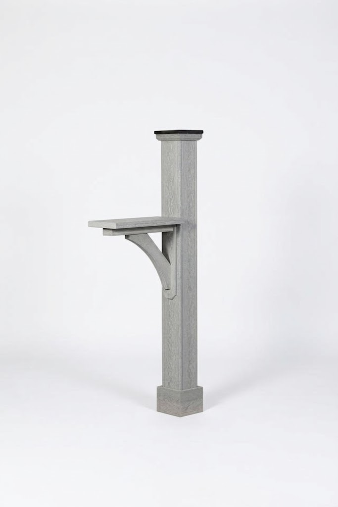Santé Fe Poly-Woodgrain Mailbox Post