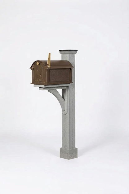 Santé Fe Poly-Woodgrain Mailbox Post