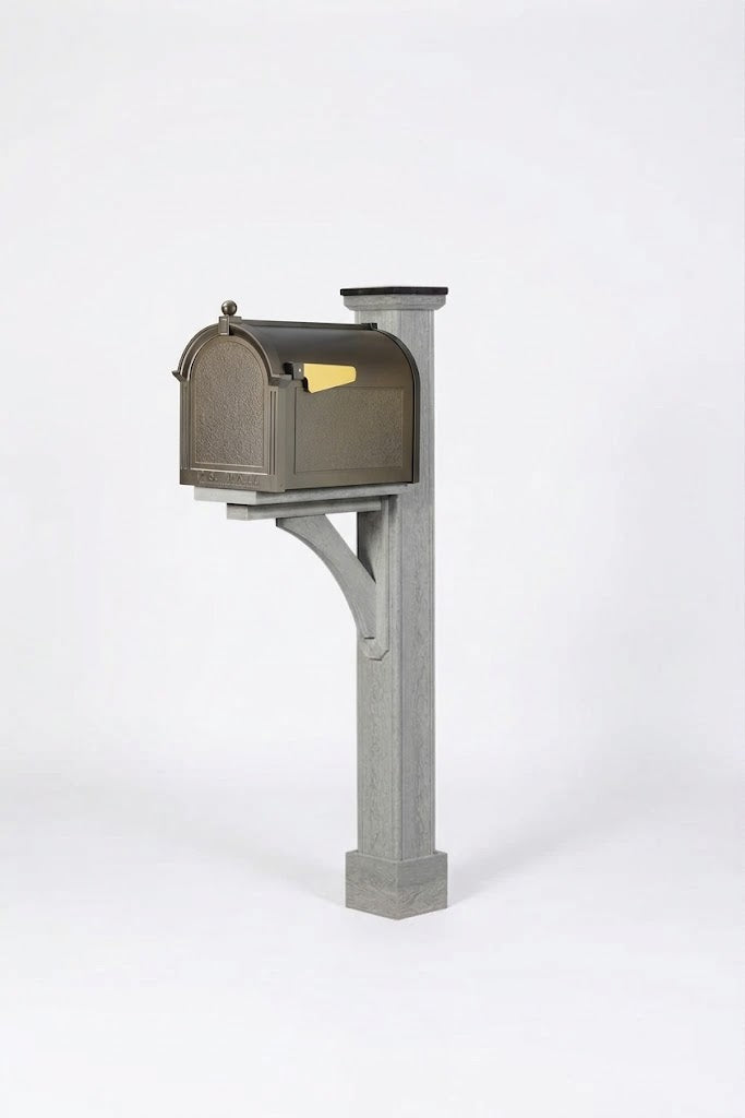 Santé Fe Poly-Woodgrain Mailbox Post
