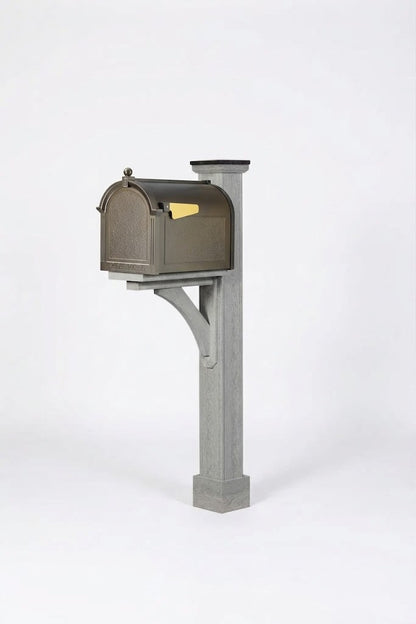 Santé Fe Poly-Woodgrain Mailbox Post