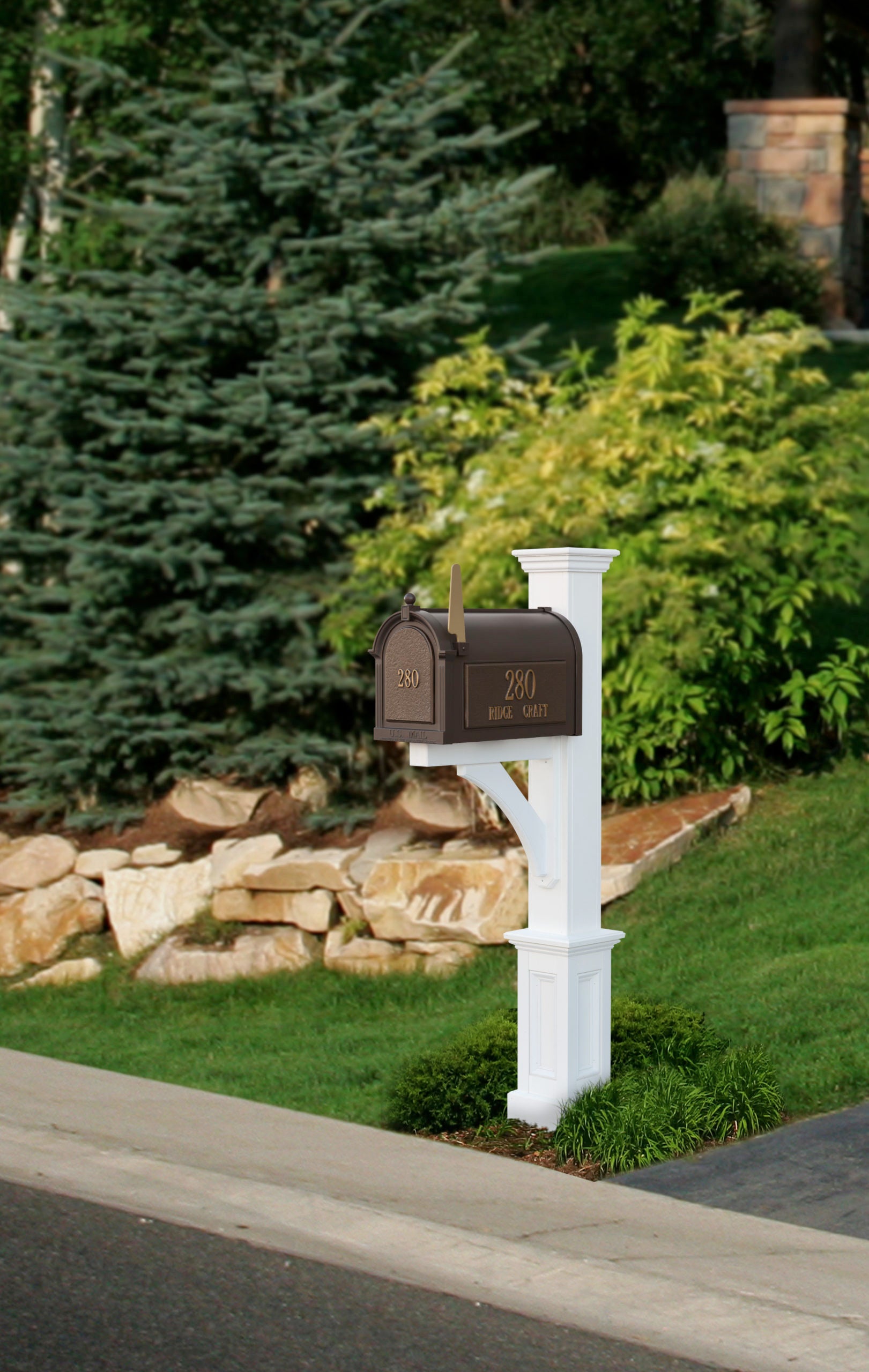Whitehall Aluminum Mailbox (Bronze)