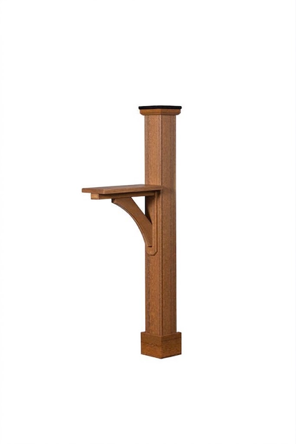 Santé Fe Poly-Woodgrain Mailbox Post