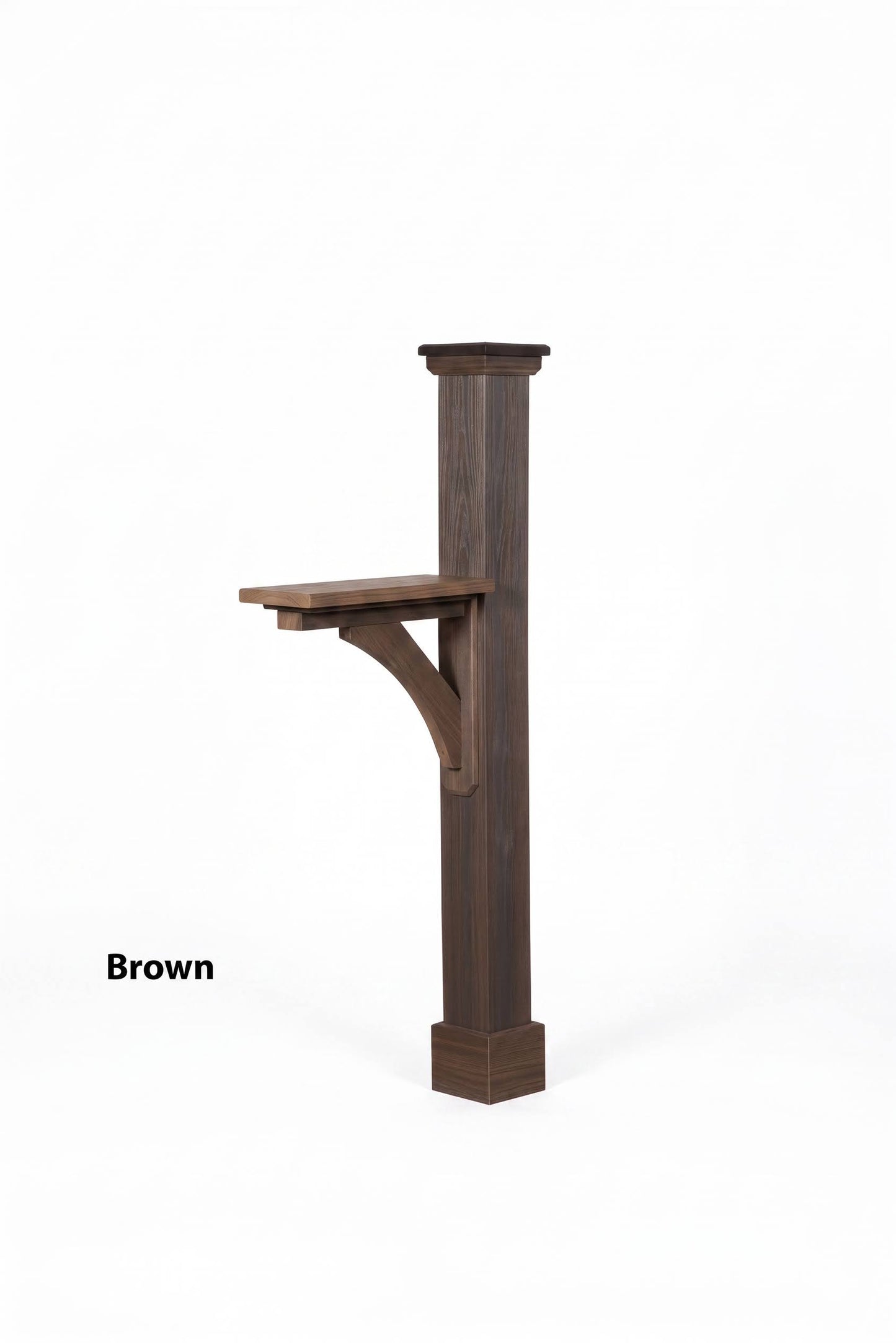 Santé Fe Poly-Woodgrain Mailbox Post
