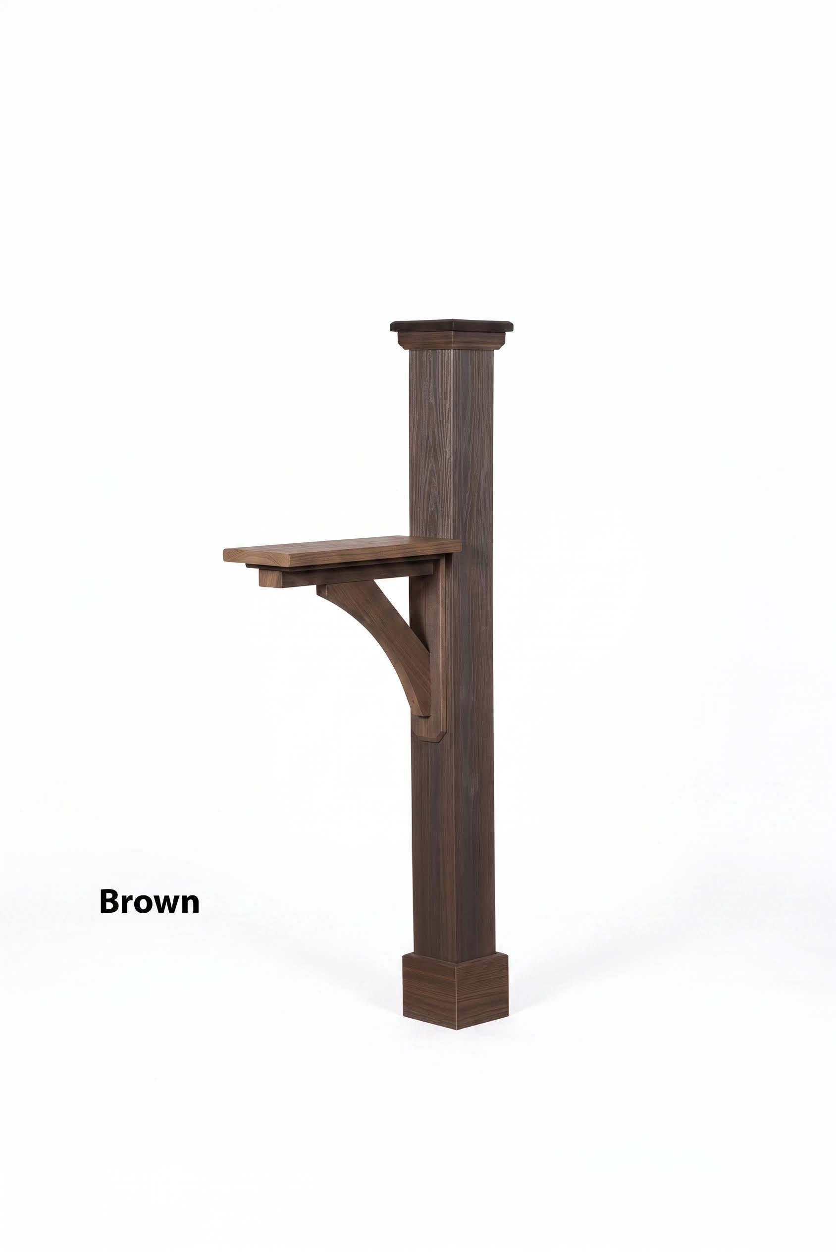 Santé Fe Poly-Woodgrain Mailbox Post
