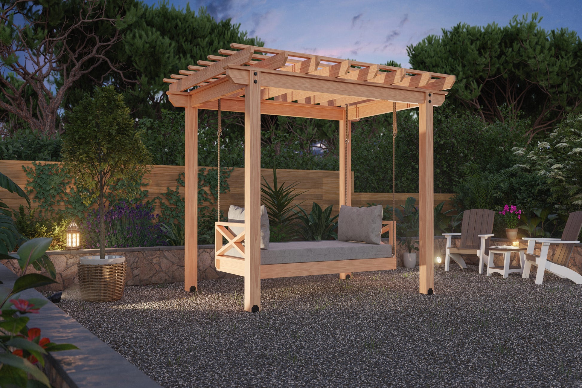 8x10 Cedar Pergola Kit