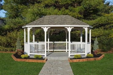 12x18 Vinyl Oval Gazebo Kit