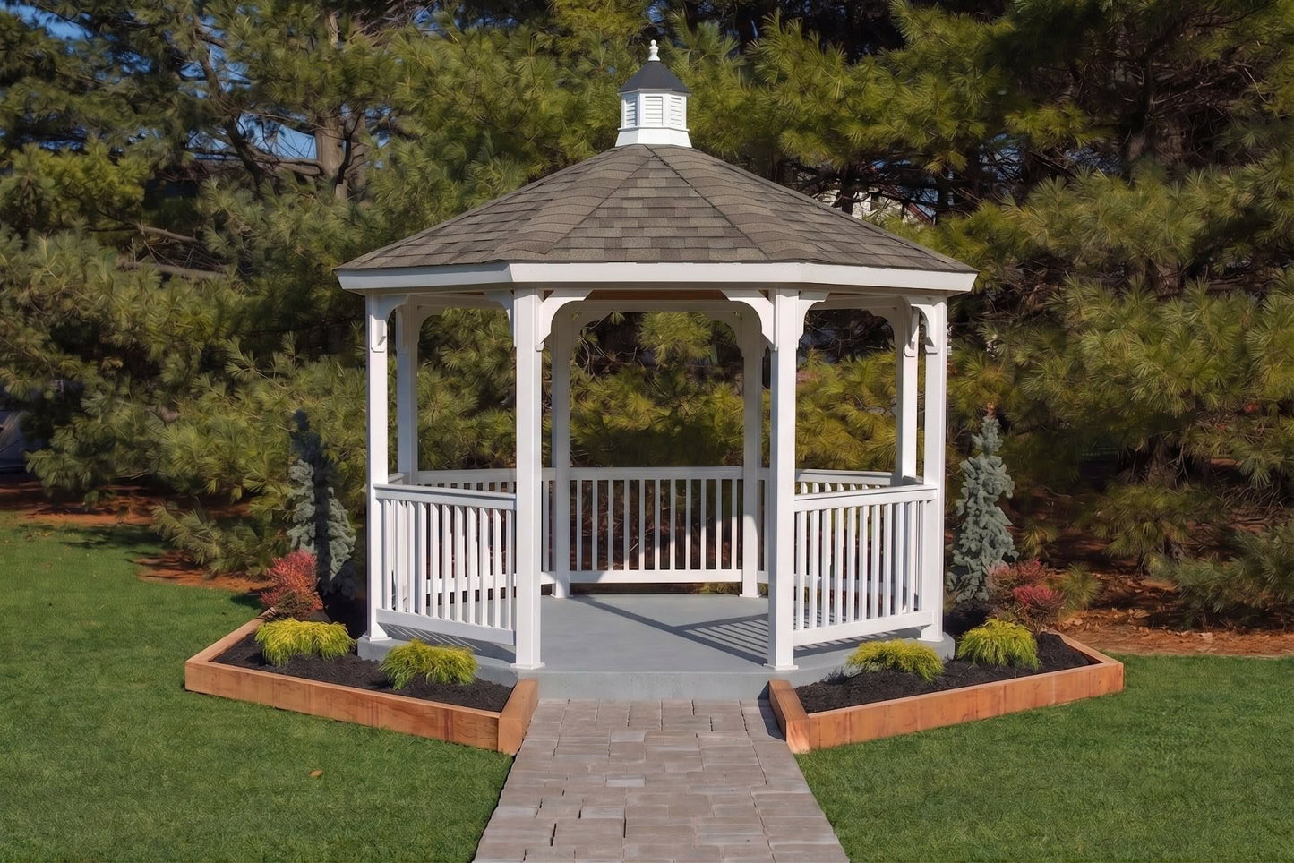 12' Vinyl Octagon Gazebo Kit
