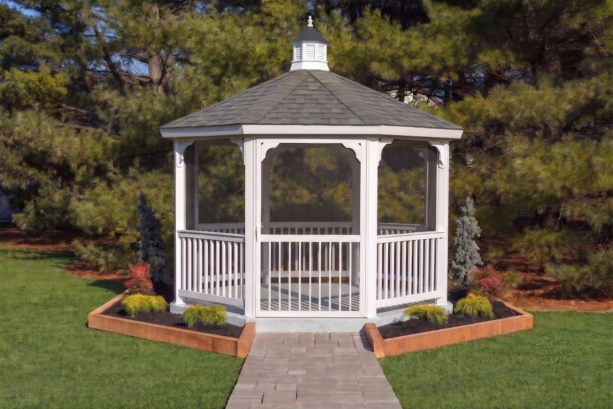 12' Vinyl Octagon Gazebo Kit
