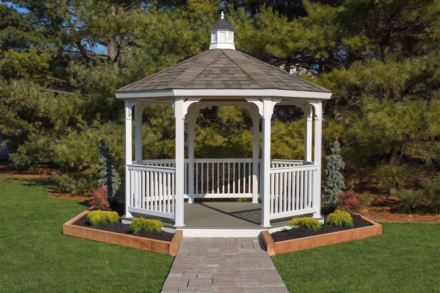 12' Vinyl Octagon Gazebo Kit