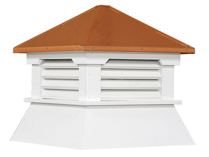 Square Vinyl Cupola with Copper Roof
