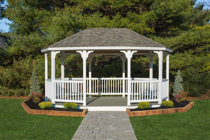 12x18 Vinyl Oval Gazebo Kit
