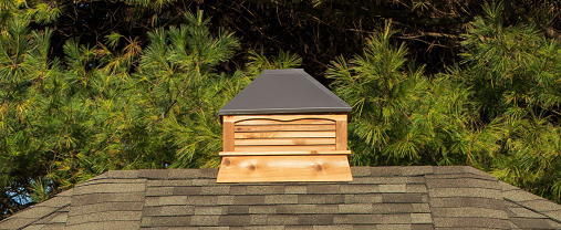 Cedar gazebo cupola.