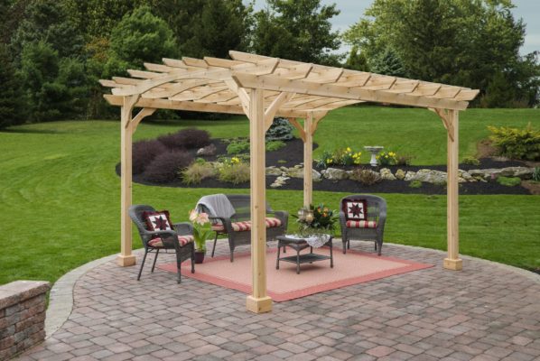 10x12 Cedar Pergola Kit.