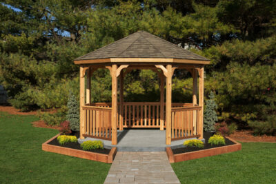 12' Wood Octagon Gazebo Kit   <p style="text-align: center;">$4799 - FREE SHIPPING</p>
