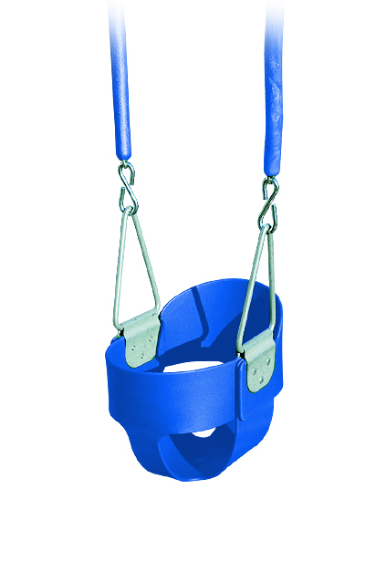 Blue infant swing.