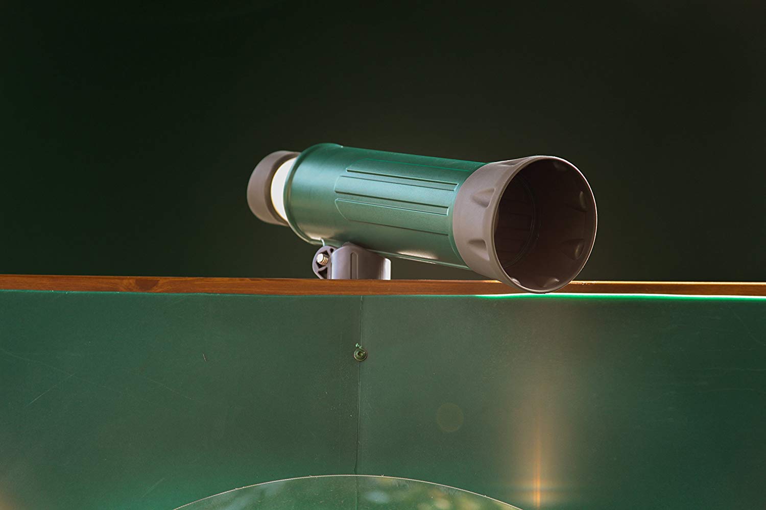 Green telescope playset toy.