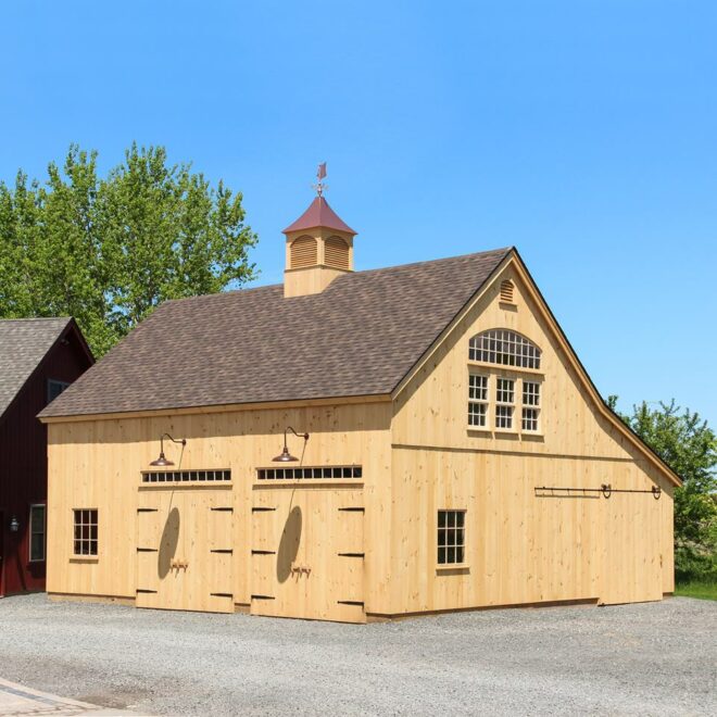 Dalton cupola on barn-style garage.