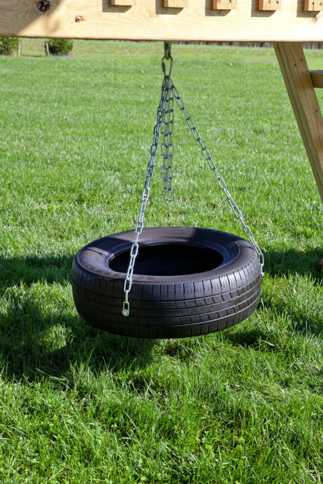 Tire swing.