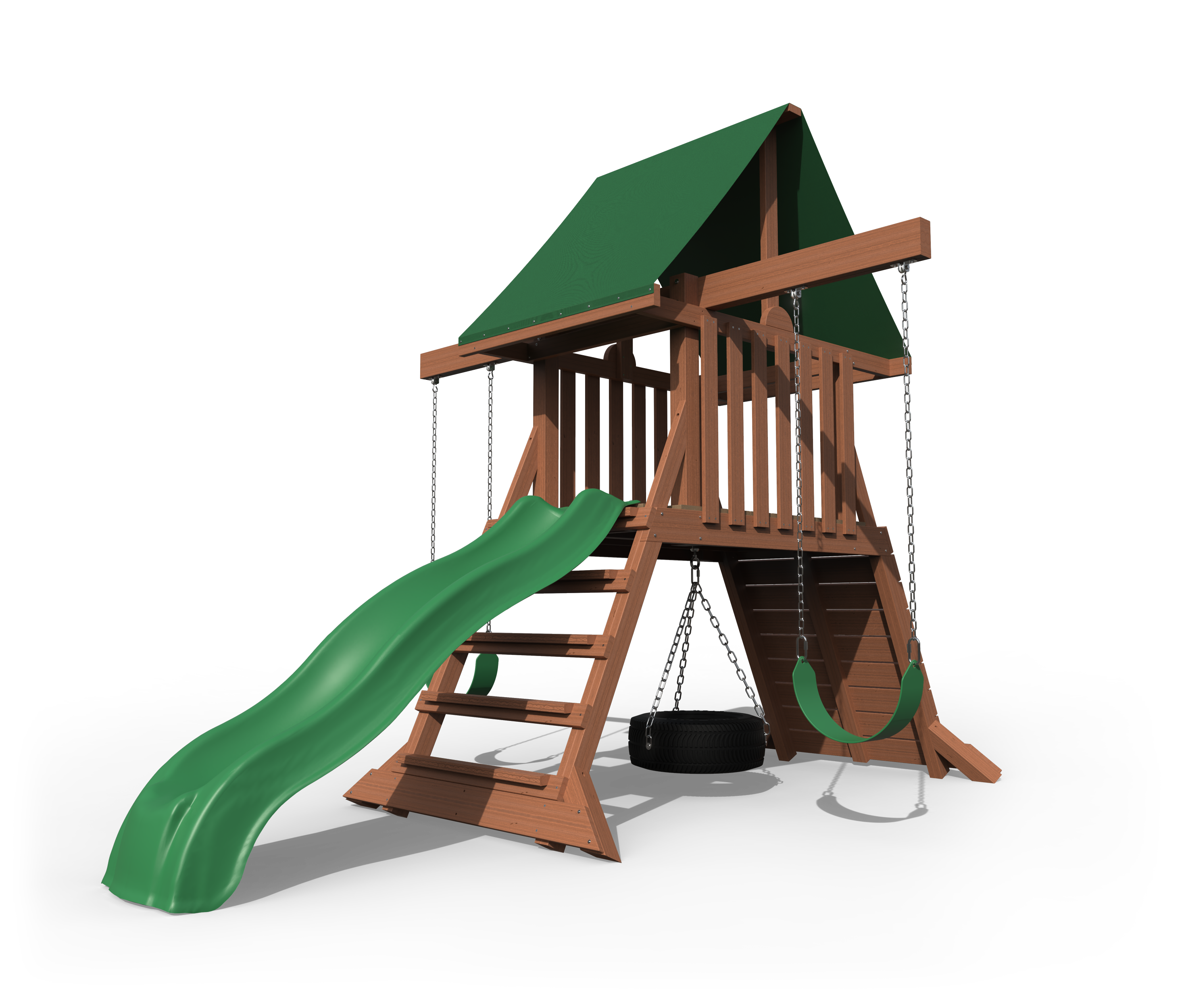 Summit, canyon brown, Backyard Cliff Climb Playset.