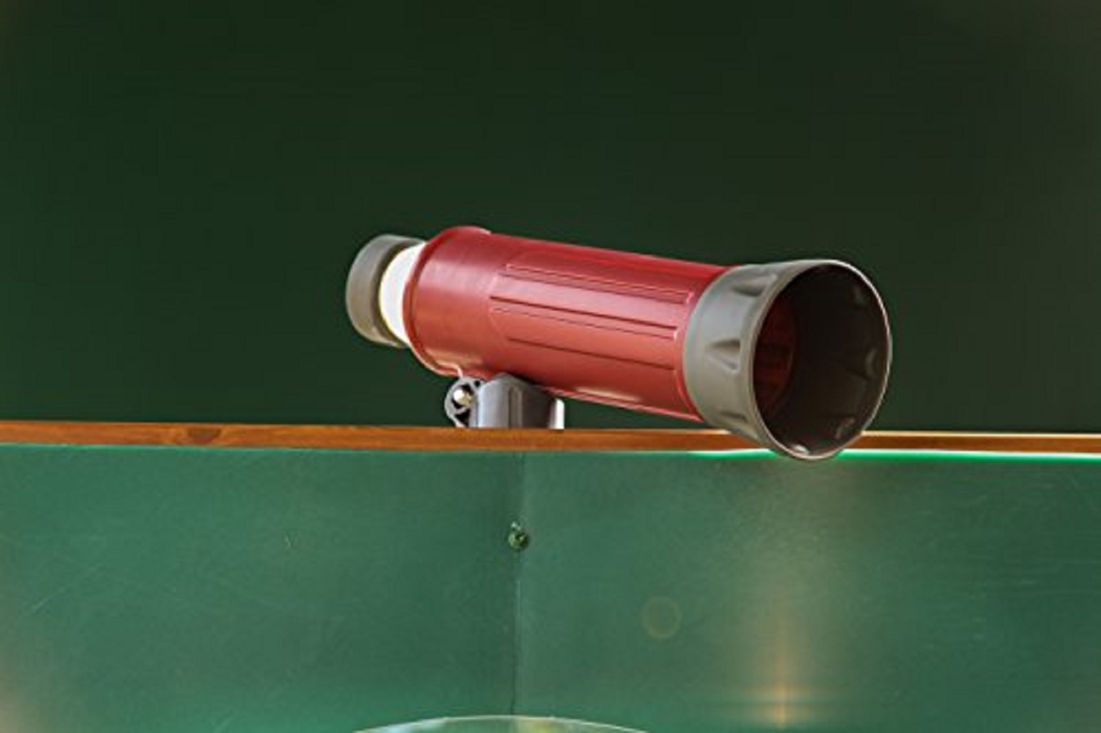 Red telescope playset toy.