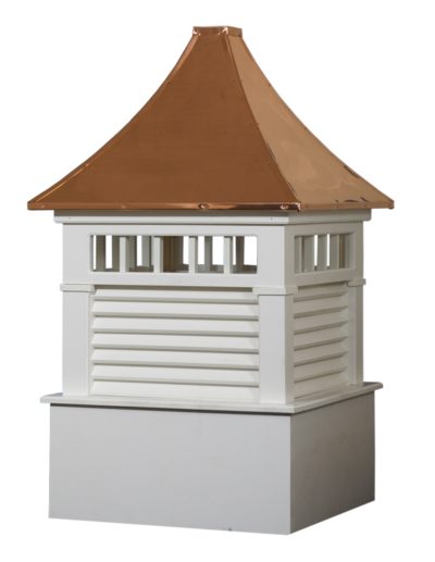 Norwood cupola with copper roof.