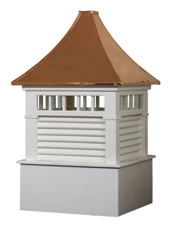 Norwood cupola with copper roof.