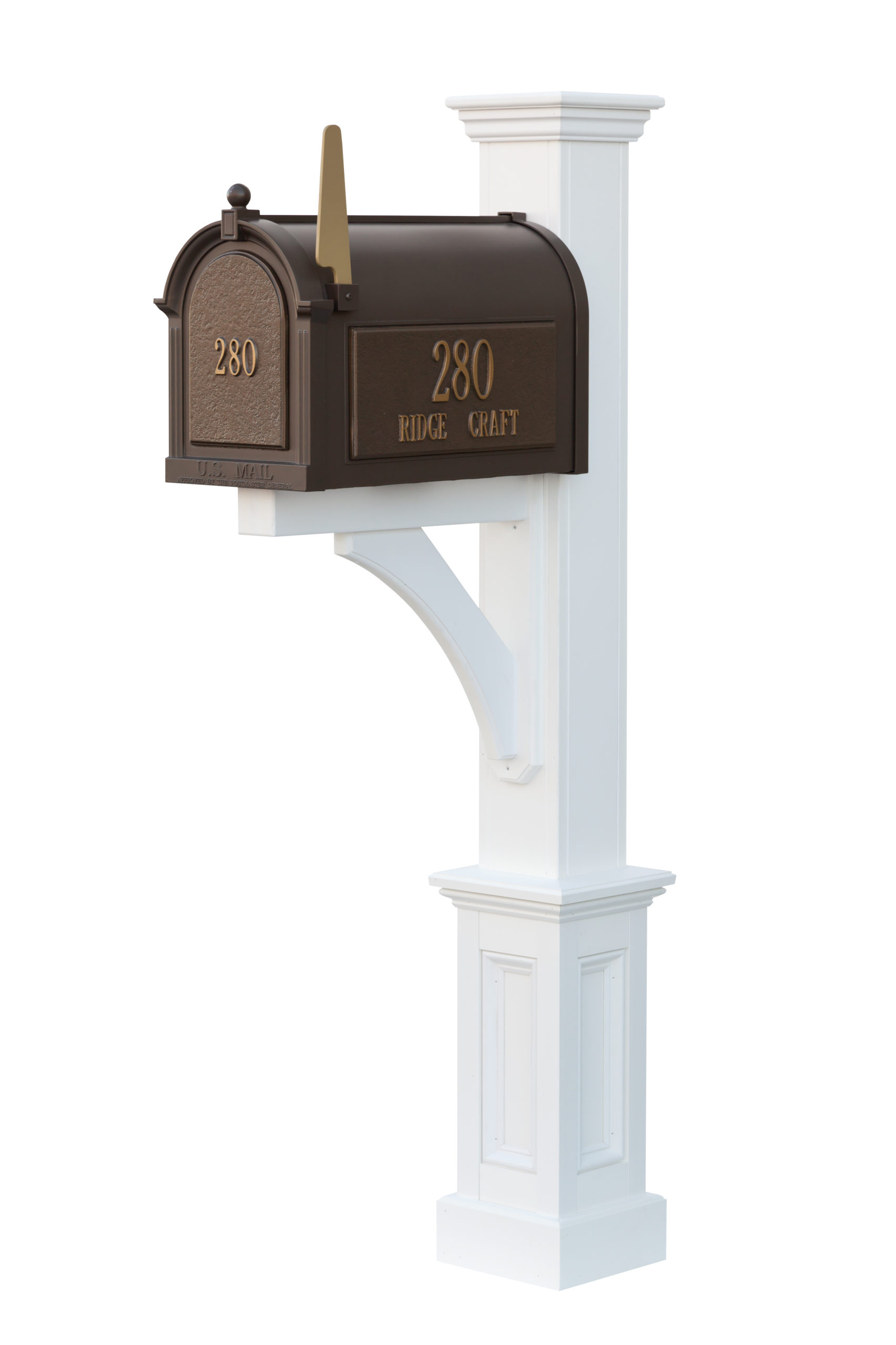 Madison mailbox post.