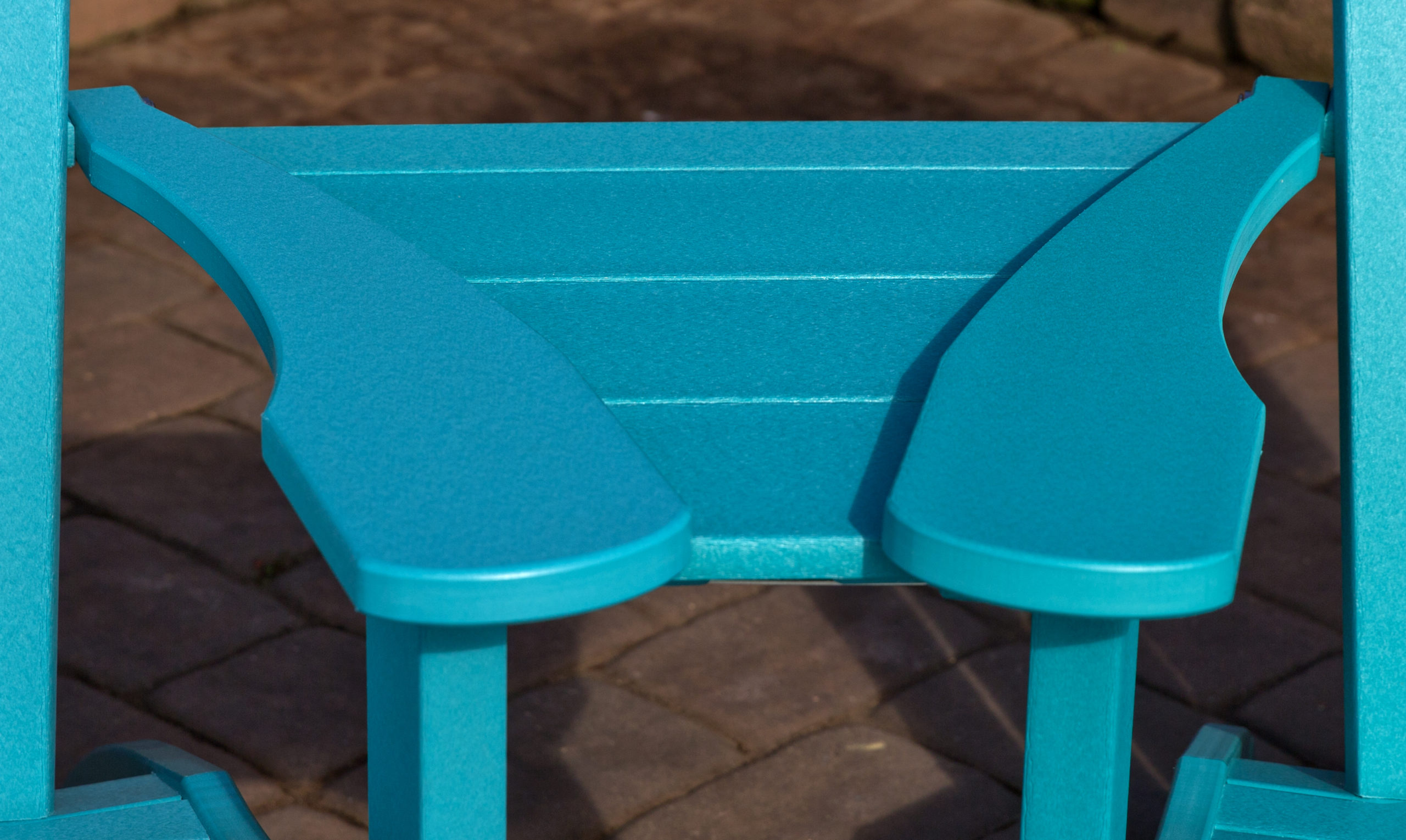 Aruba blue settee center table.