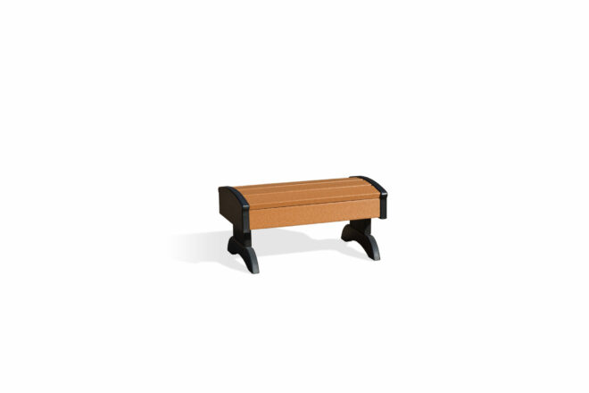 Cedar and Black Poly Footstool.