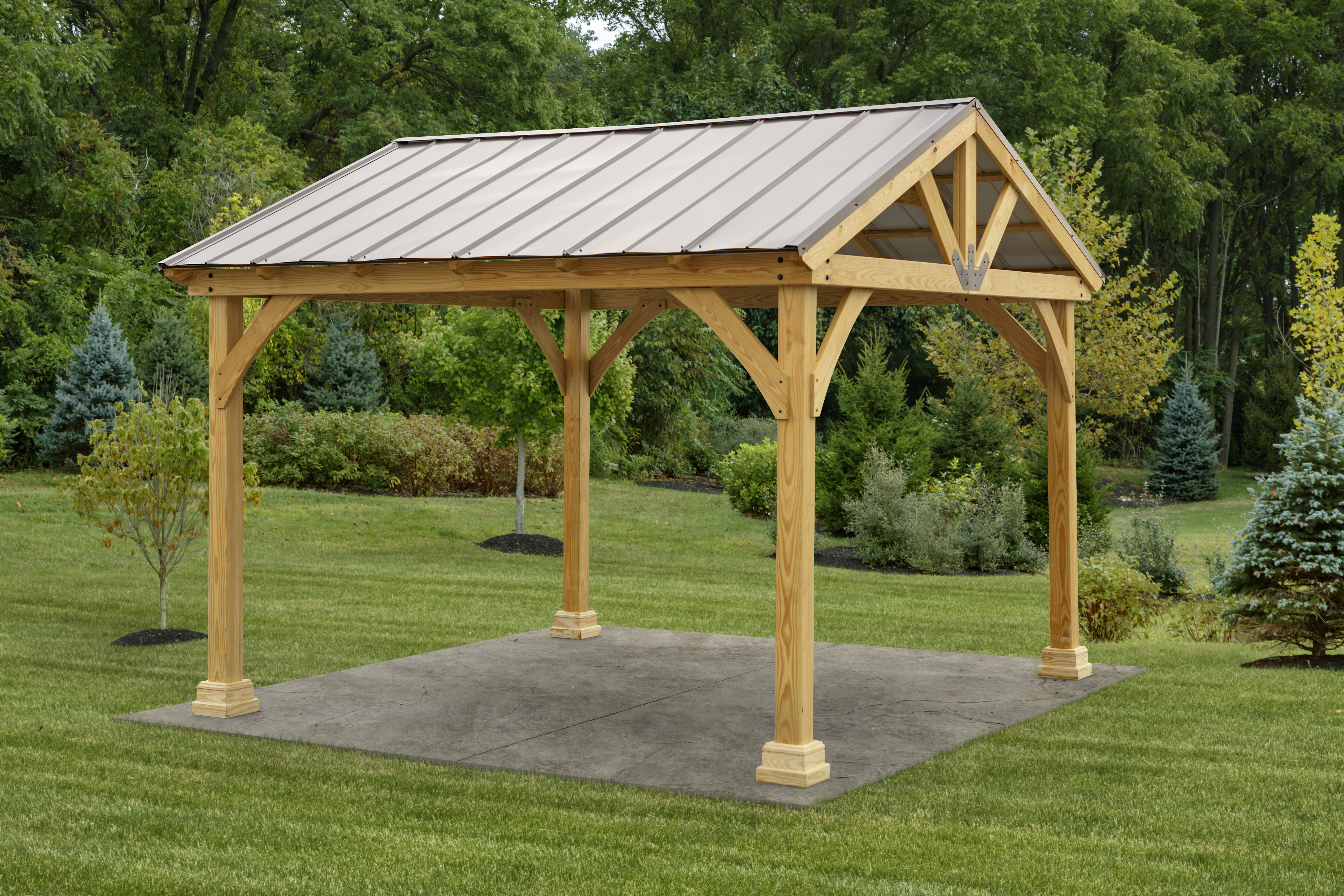 12x12 Backyard Wood Pavilion Kit - YardCraft 12x12 Backyard Wood Pavilion Kit - YardCraft on Wood Pavilion Kit id=17987