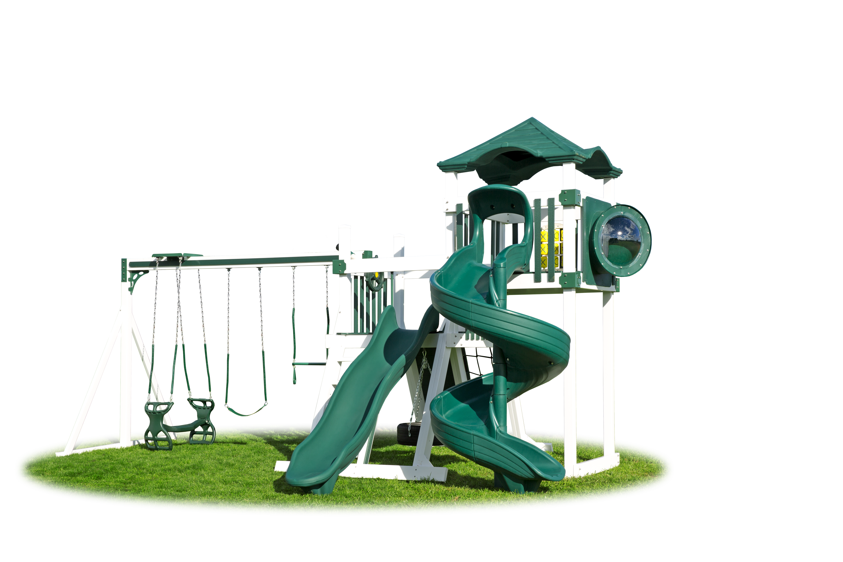 playset with two slides