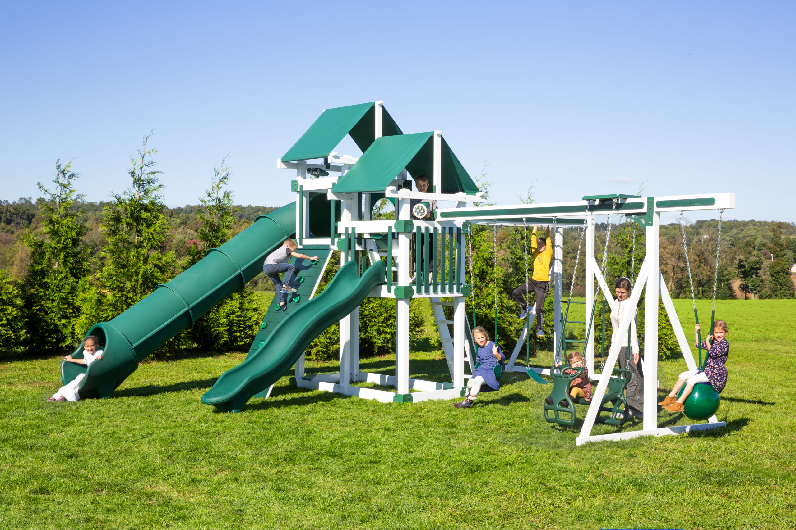 2 slide playset