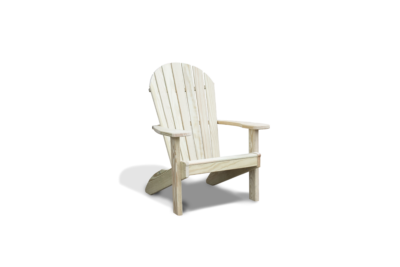 Adirondack wood chair.