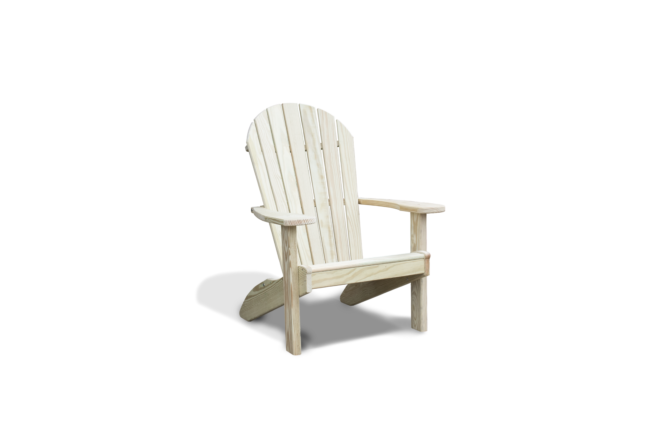 Adirondack wood chair.