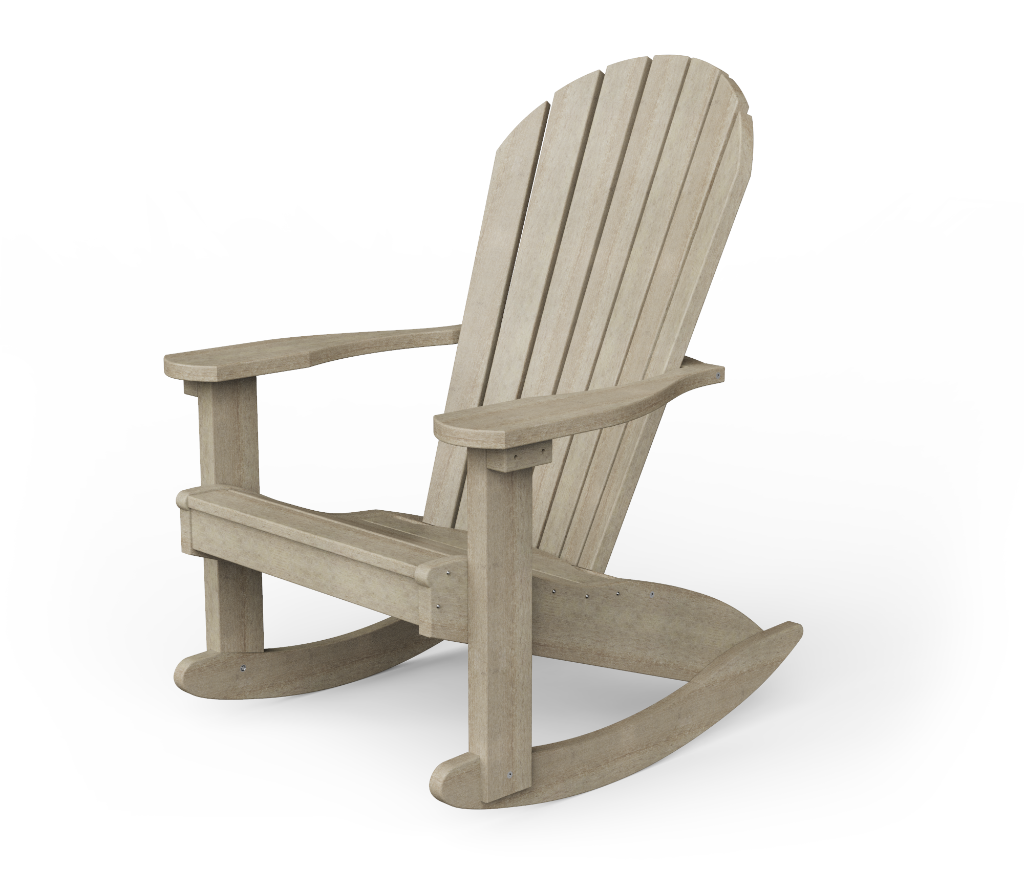 Poly Adirondack rocking chair.