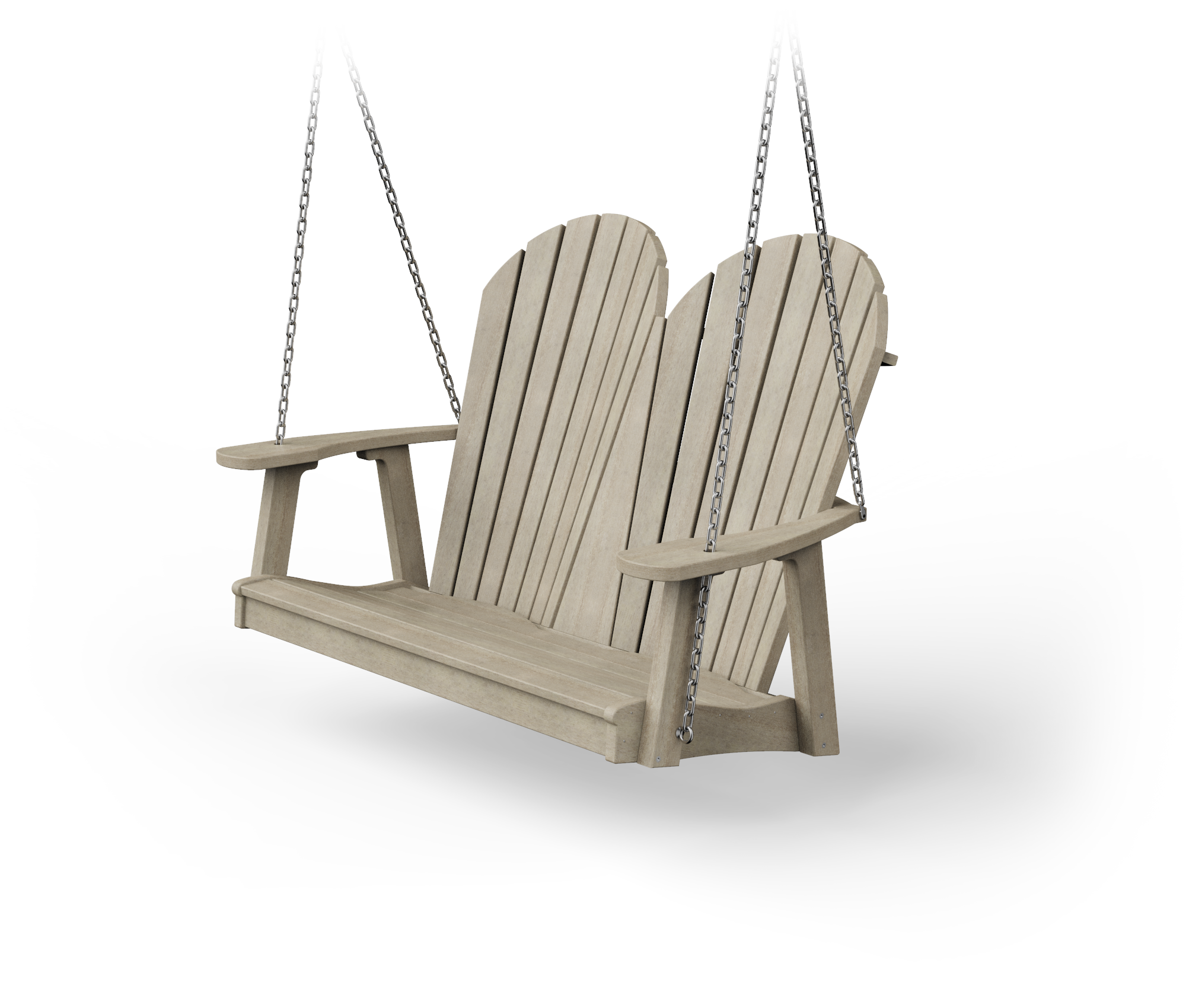 Poly Adirondack porch swing.