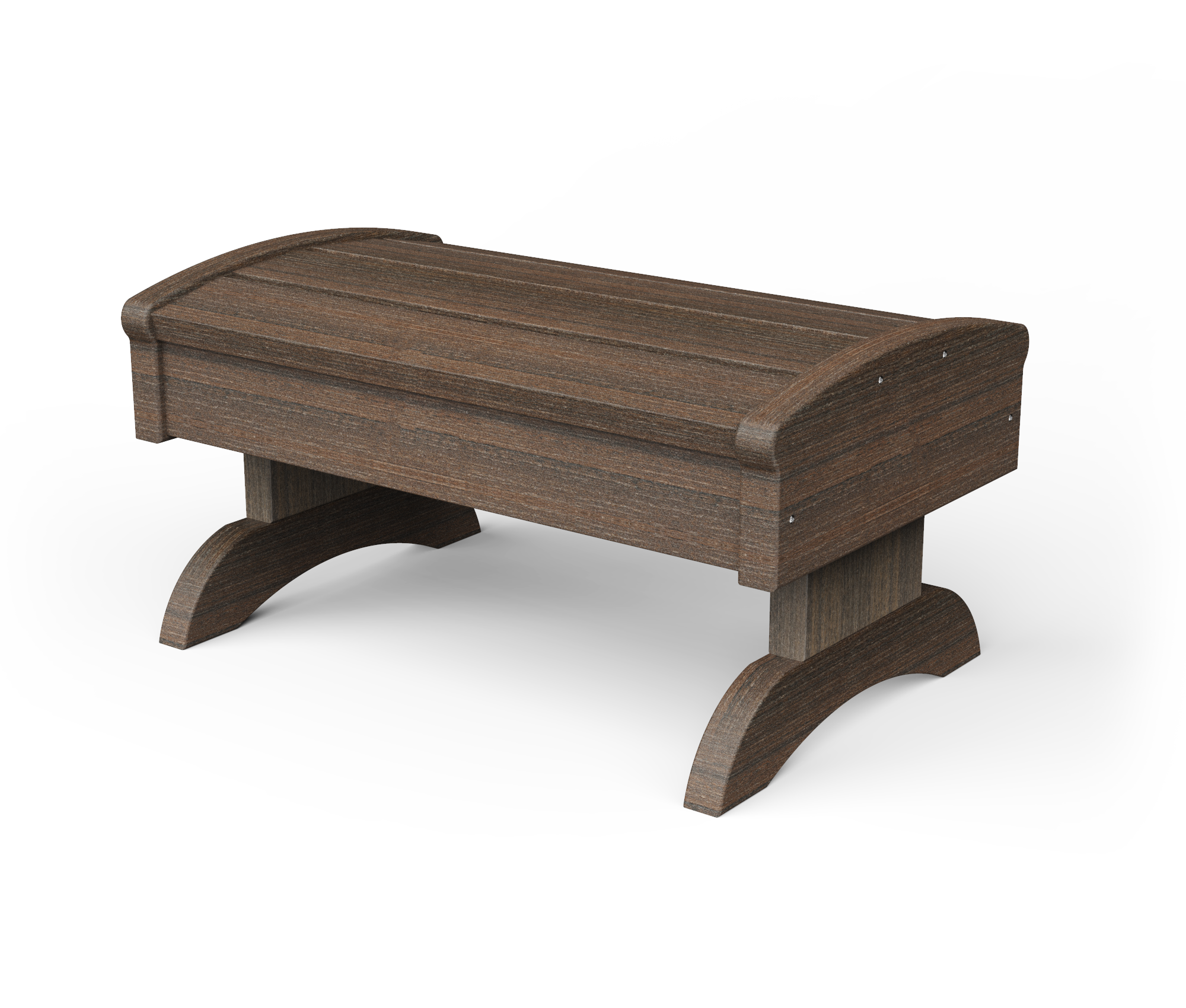 Rectangle poly foot stool.