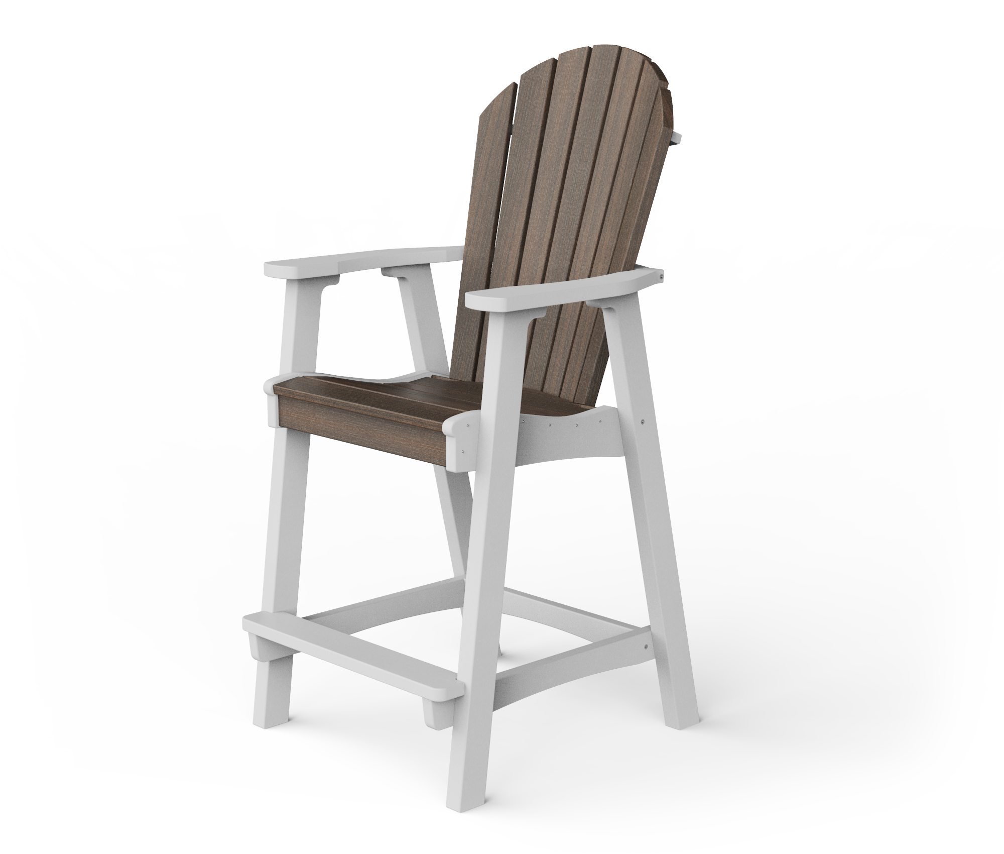 Poly Adirondack bar height chair.