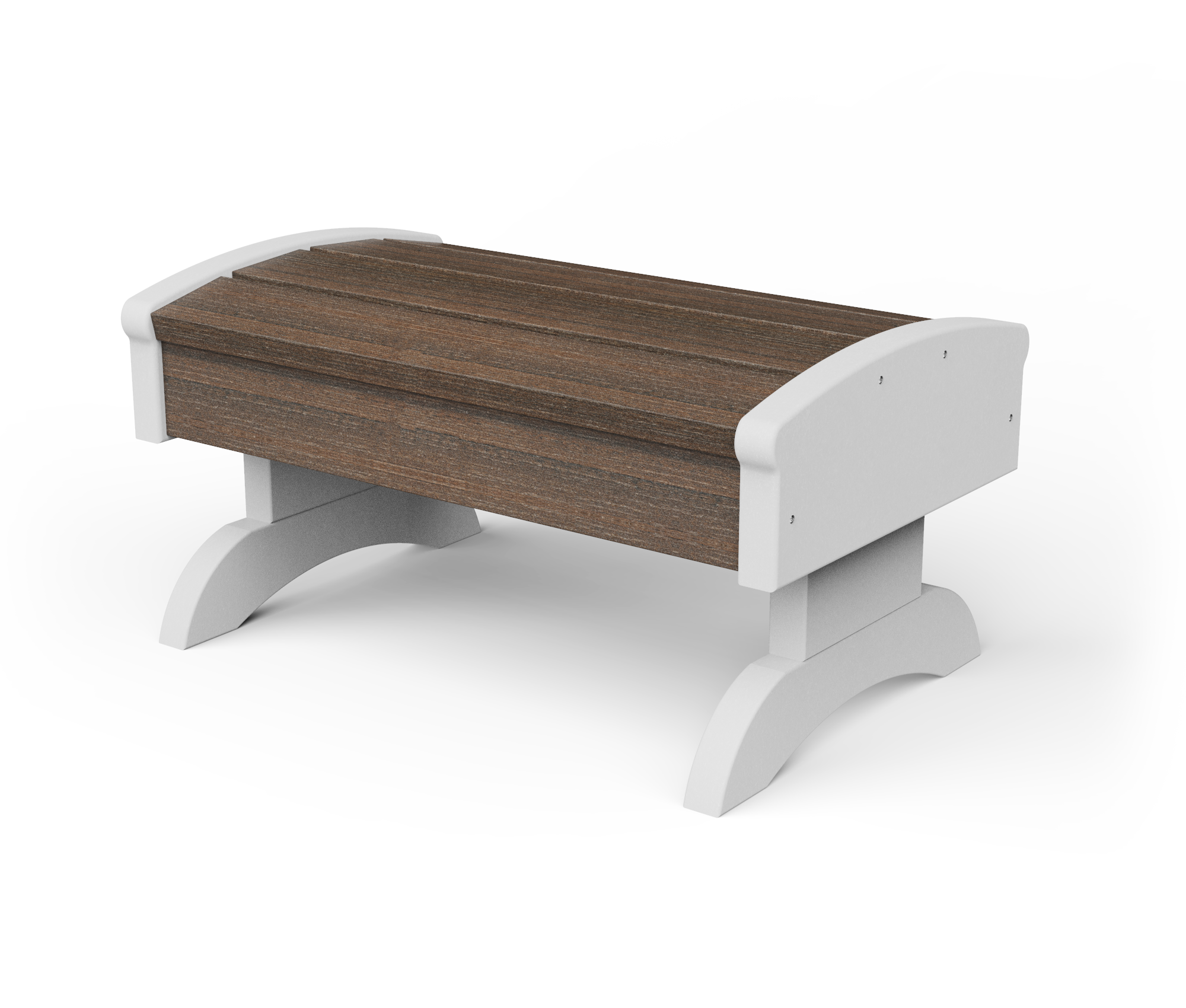 Rectangle poly foot stool.