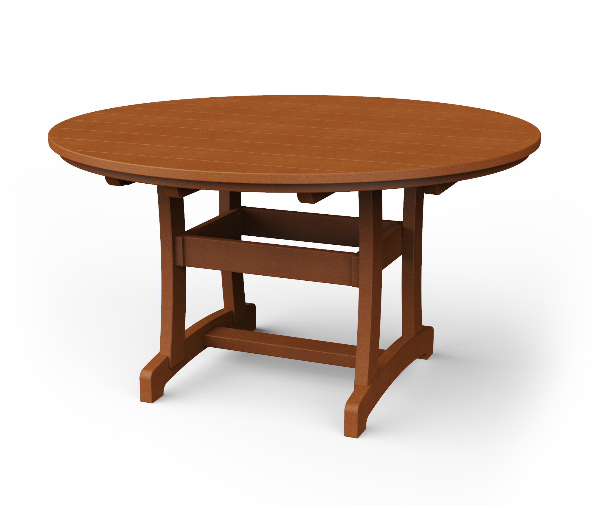 Poly round dining table.