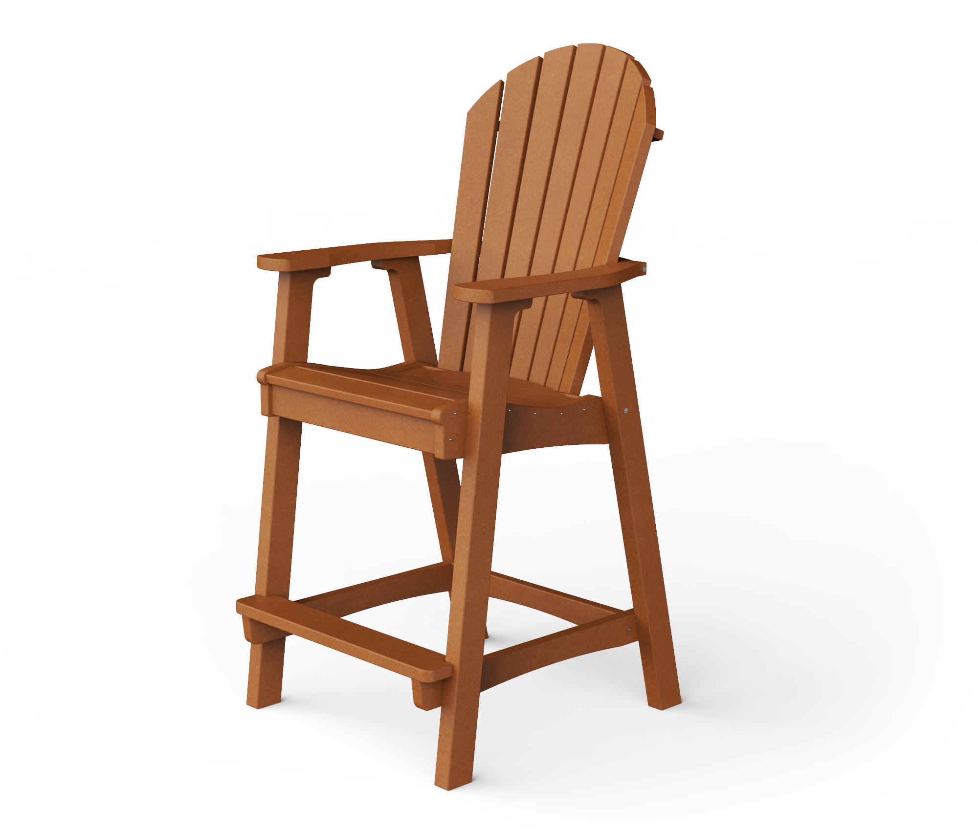 Poly Adirondack bar chair.